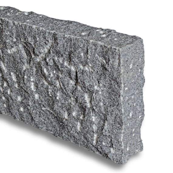 Graniet opsluitband 8x25x50 cm rustiek