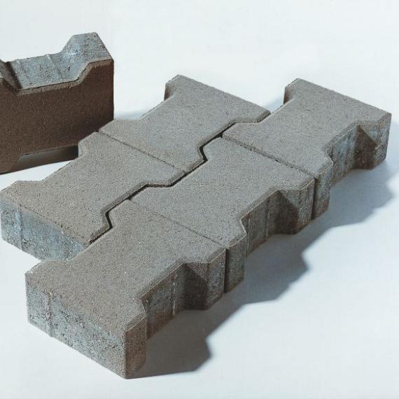 H-Profiel 8 cm grijs (mini-facet, met deklaag) 36 st. per laag