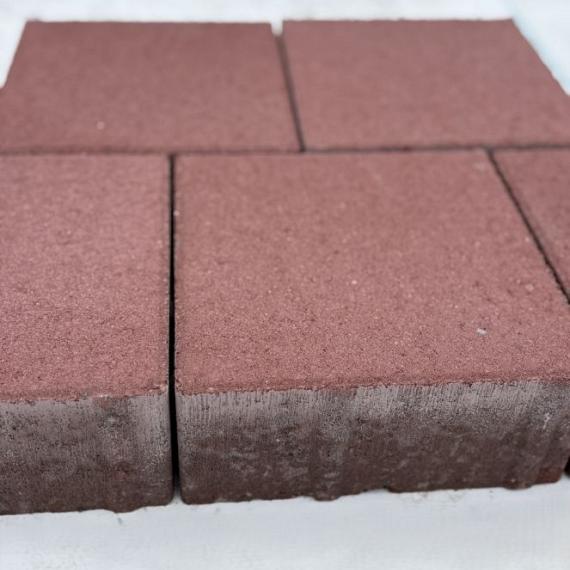 DBS 20x20x8 cm rood (mini-facet, met deklaag)