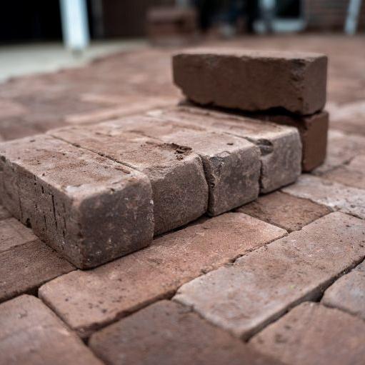 UDF60 Carpo rood paars bruin bezand Getrommeld