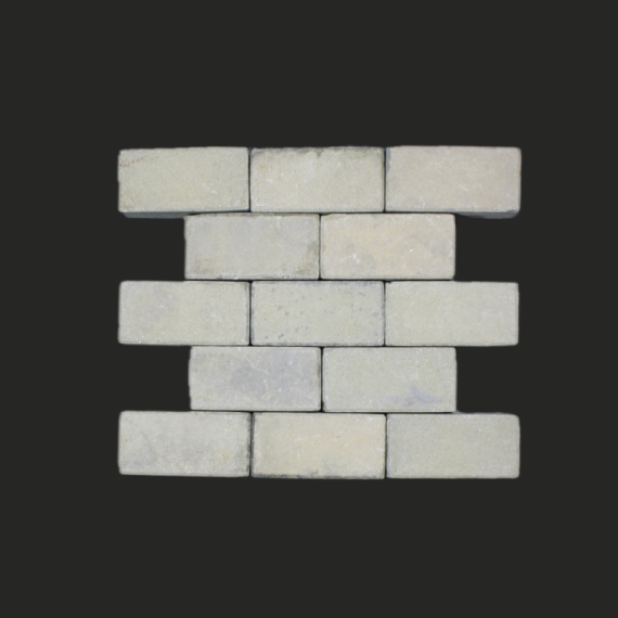 Oude gebakken keiformaten Brons hoog 8cm (op pallets)