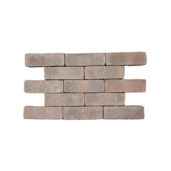 Nieuw gebakken dikformaten Bloemendaal rood-paars, getrommeld