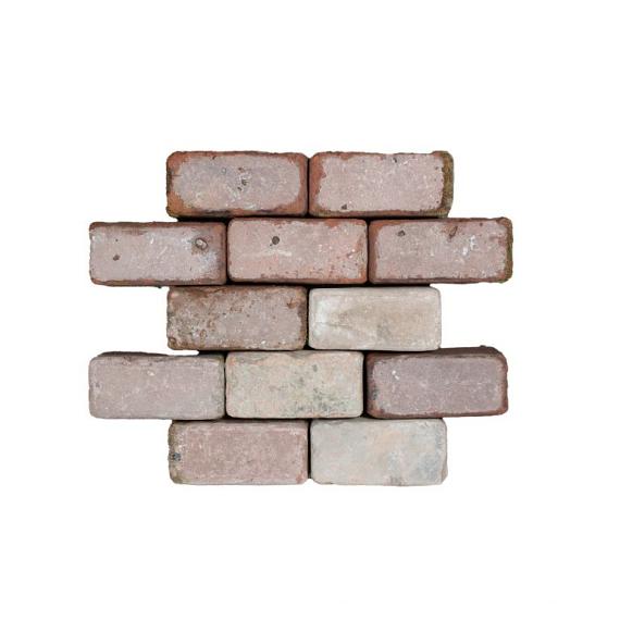 Oude gebakken keiformaten Lobith Rood (op pallets)