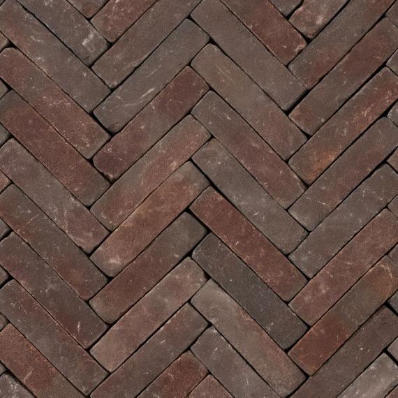WF80 Ruston rood paars  bezand Getrommeld