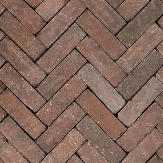 Gebruikte dikformaat 80 Novoton bruin rood bezand getrommeld (op pallets)