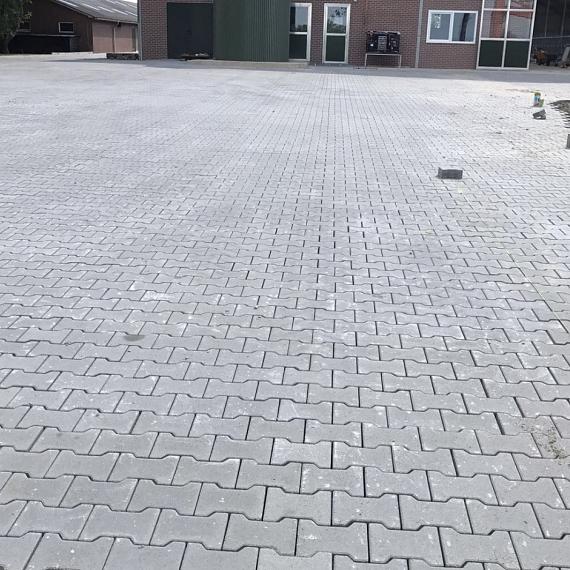 H-Profiel 8 cm grijs (mini-facet, met deklaag) 36 st. per laag