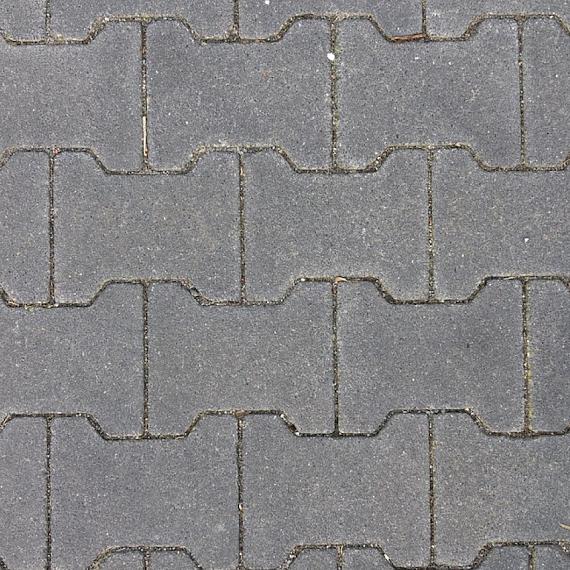 H-Profiel 8 cm zwart (mini-facet, met deklaag)
