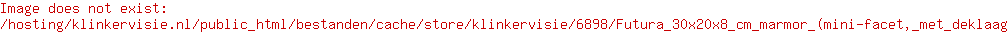 Futura 30x20x8 cm marmor (mini-facet, met deklaag)
