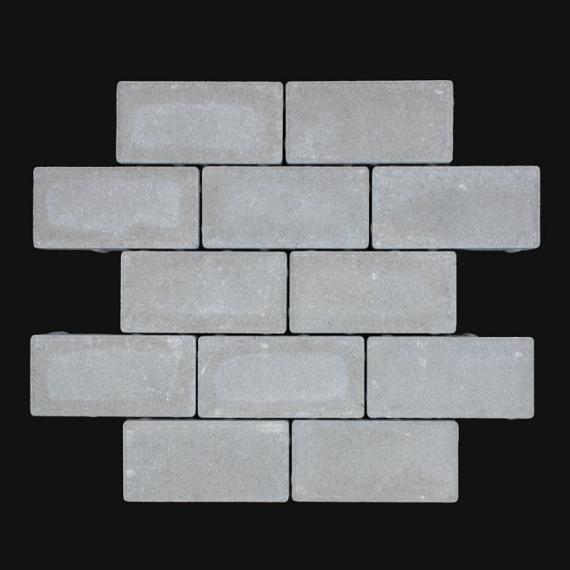 BSS 20x10x8 cm grijs (mini-facet, met deklaag)