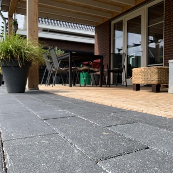Vezano 40x15x8 cm zwart (mini-facet, met deklaag)
