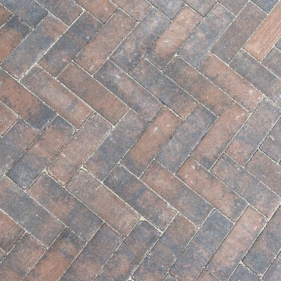 GDF 24x8x8 cm bruin/zwart (zonder facet, met deklaag)