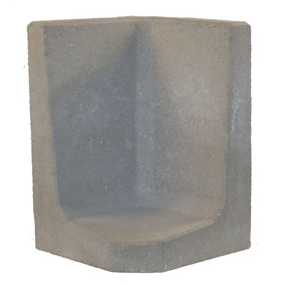 L-Hoeksteen 60x40x40 cm grijs