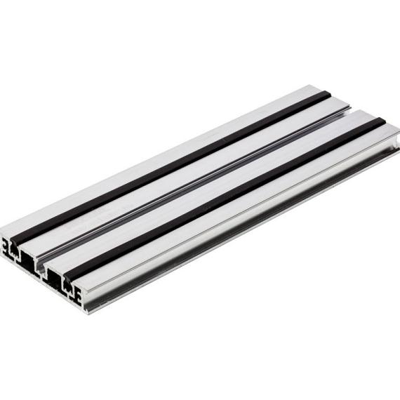 Structusol aluminium profiel st16 lengte 2,4 m met rubber profiel
