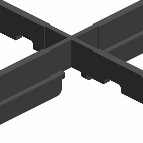 Structusol voegstuk c3x kruis voeg 3 mm