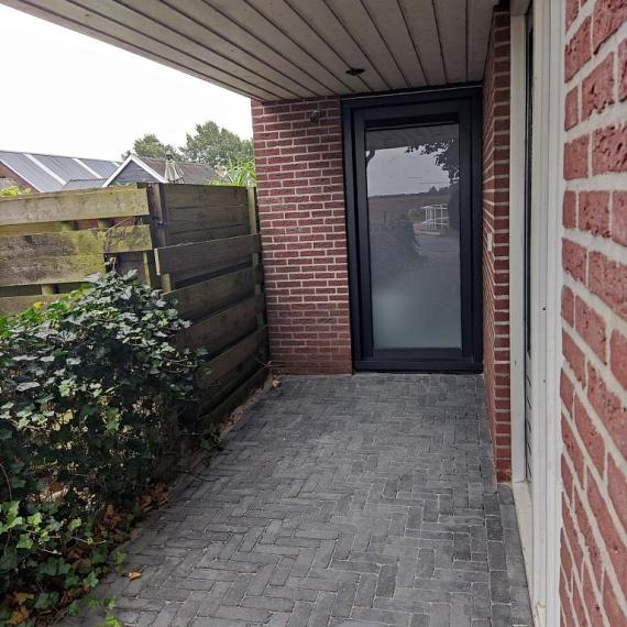 Antieke trommel dikformaat 6 cm antraciet