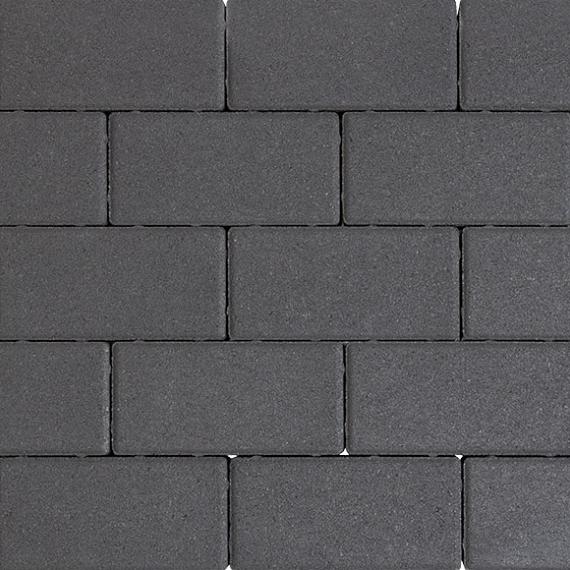 Design brick 8 cm black mini facet komo