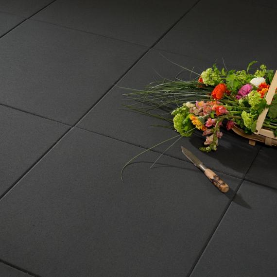 H2O comfort square 60x60x4 cm black