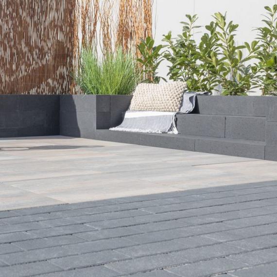 Traptrede linea 60x30x15 cm antraciet zvk