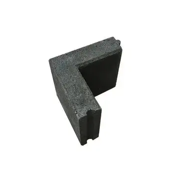 opsluitband hoekstuk 6x20 zwart