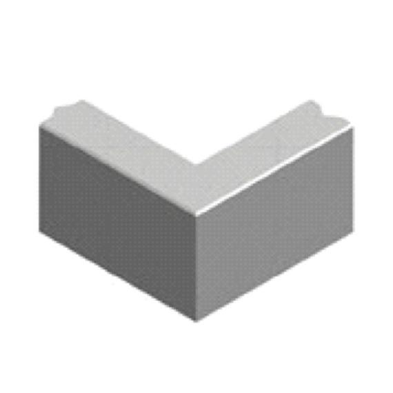 Opsluitband hoekstuk 12x25x45/45 cm 90' grijs