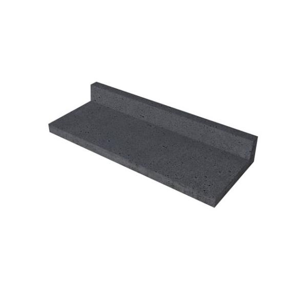 Schellevis oud hollandse traptrede l-vorm 100x40x15 cm antraciet
