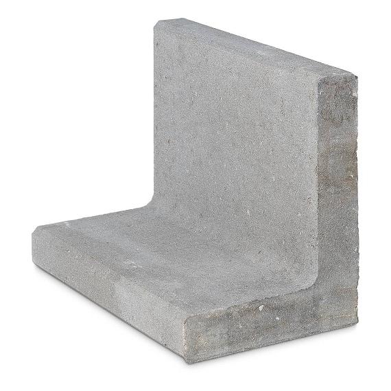 Betonnen L-element 50x30x50 grijs