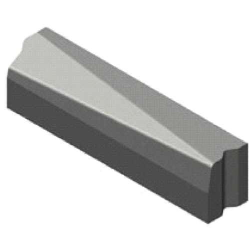Trottoirband 13/15x25-15x25 verloop links zwart visbek/vis