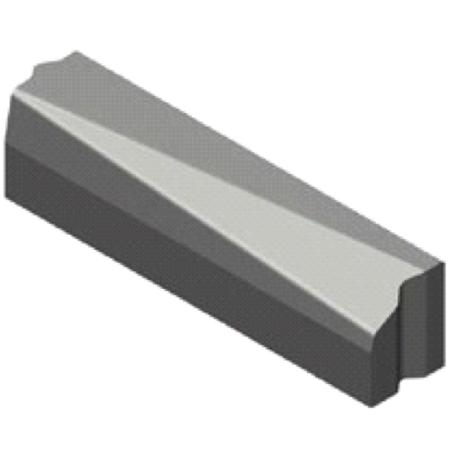 Trottoirband 13/15x25-15x25 verloop rechts zwart visbek/vis
