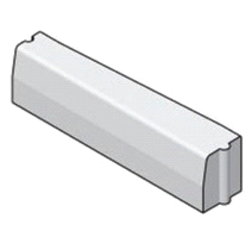 Trottoirband 13/15x25-18/20x25 verloop rechts grijs visbek