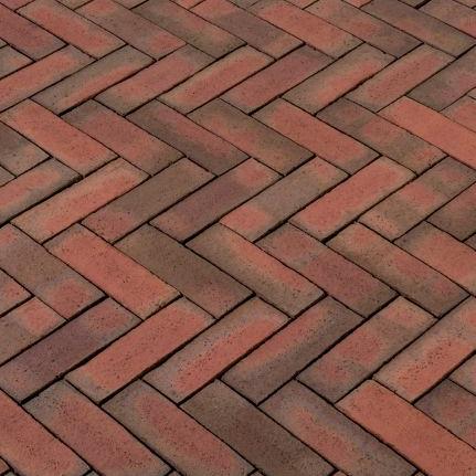 DF80 Lumino gebakken dikformaat rood-paars genuanceerd