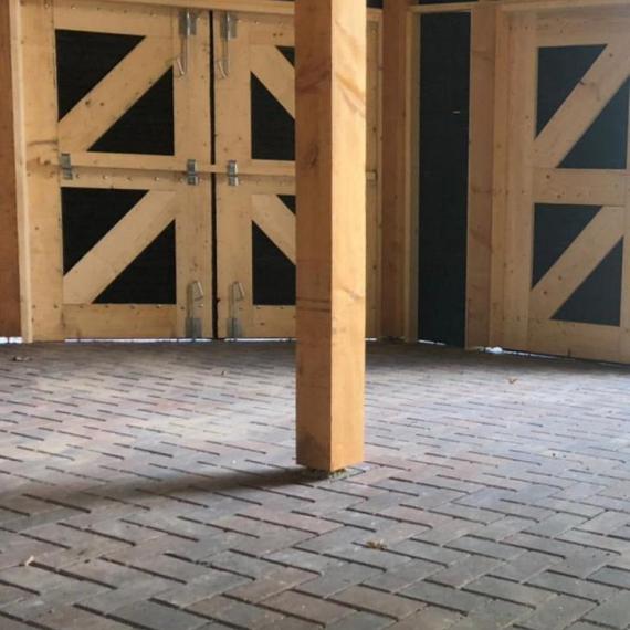 Betonstraatsteen 8 cm oud Sneek (voorheen bruin/zwart) komo