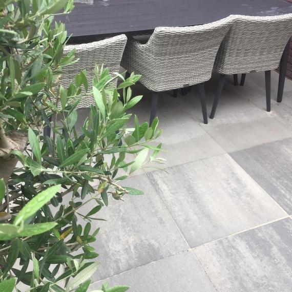 H2O comfort square 60x60x4 cm concrete