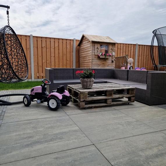 Patio square 90x90x6 cm concrete