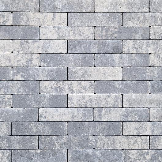 Waalformaat strak 20x5x6 cm grijs/zwart komo