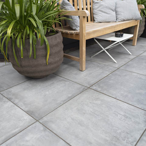 GeoCeramicaÆ 60x60x4 Concreet Smoke
