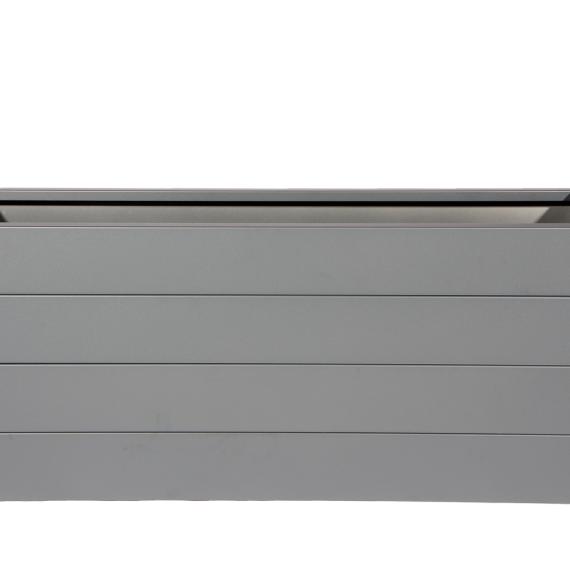 Bloembak poedercoat taupe 210x30x56