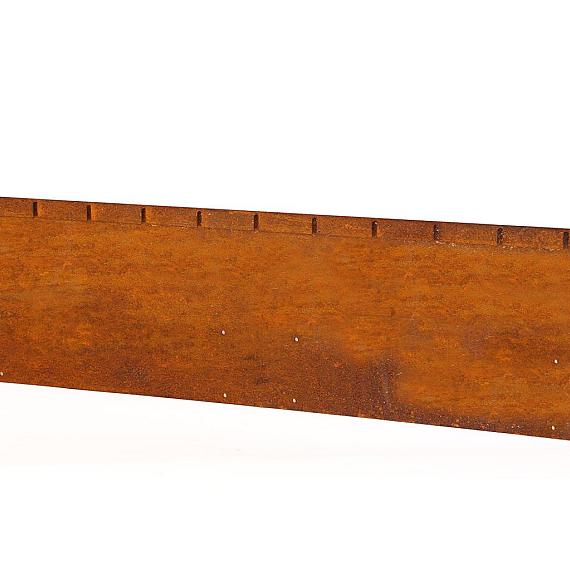 Kantopsluiting single flex corten 300x10 cm