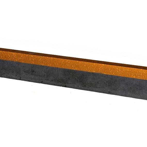 U-profiel gelijkzijdig opsluitband 5cm corten 220x5,1x5,1x5,4