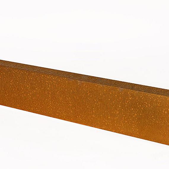 U-profiel ongelijkzijdig opsluitband 6cm corten 220x4,6x19,6x6,4