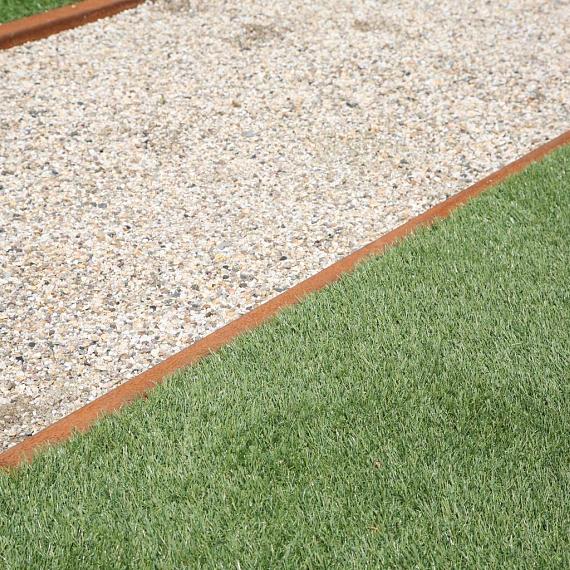 U-profiel ongelijkzijdig opsluitband 6cm corten 300x4,6x19,6x6,4