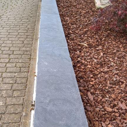 Afdekplaat blue moon rockface 100x25x4 cm. 2 ruwe zijdes + waterkering