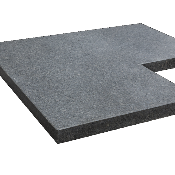 hoek vijver pacific waterjet 50/30x50/30x3 cm