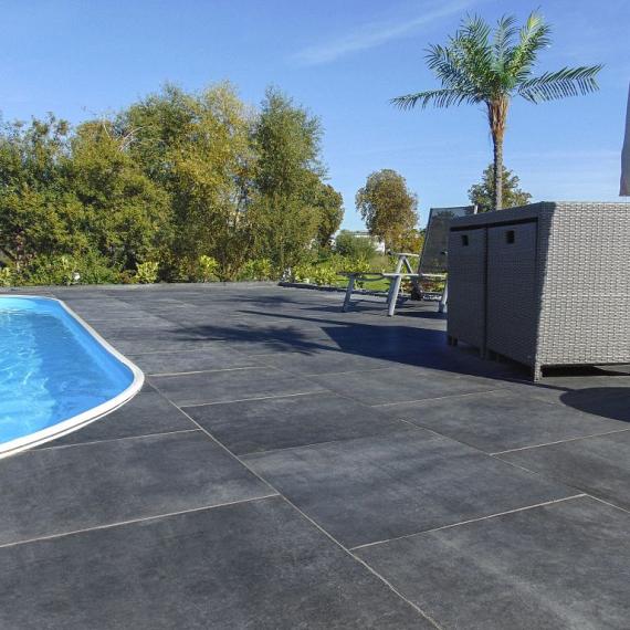 Cerasun Merano antracite 60x60x4 cm