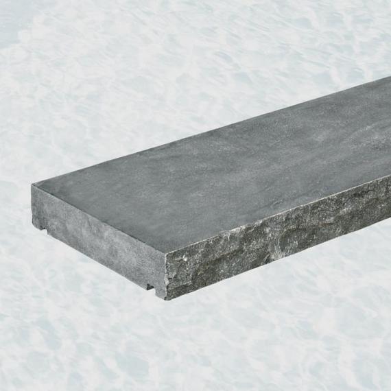 Afdekplaat blue moon rockface 100x40x4 cm. 4 ruwe zijdes + waterkering