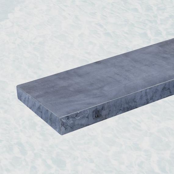Rustico vijverrand linea 100x20x3 cm. VERZOET-GEVIBREERD