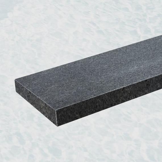 Vijverrand pacific waterjet 100x20x3 cm. 1 zijde gevlamd. gewaterstraald