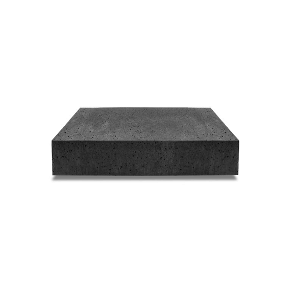 Oud Hollandse halve traptrede 50x40x20 cm carbon