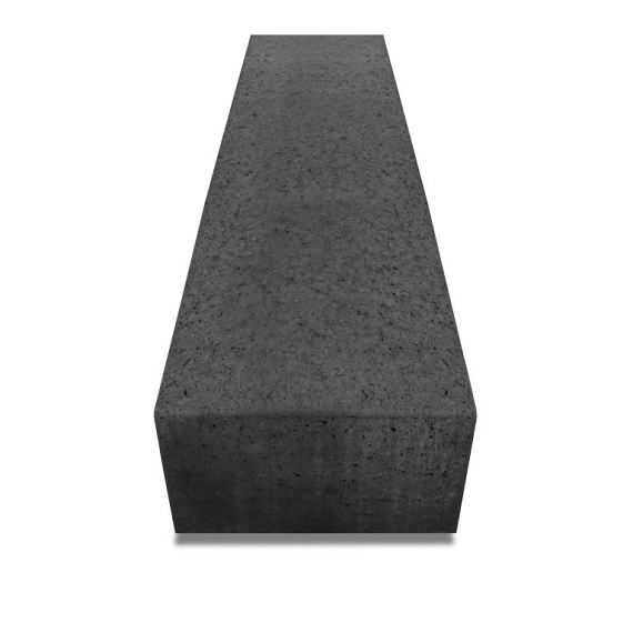Oud Hollandse zitelement recht 200x60x40 cm carbon