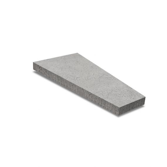 Oud Hollandse trapezium 120x60/30x8 cm grijs