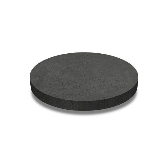Oud hollandse tegel rond 100x100x7 carbon
